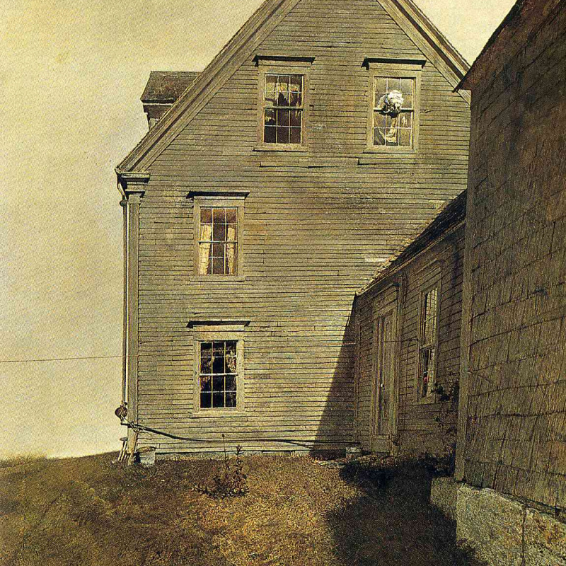 The Olson House, 1954, 41×26 cm by Andrew Wyeth: History, Analysis