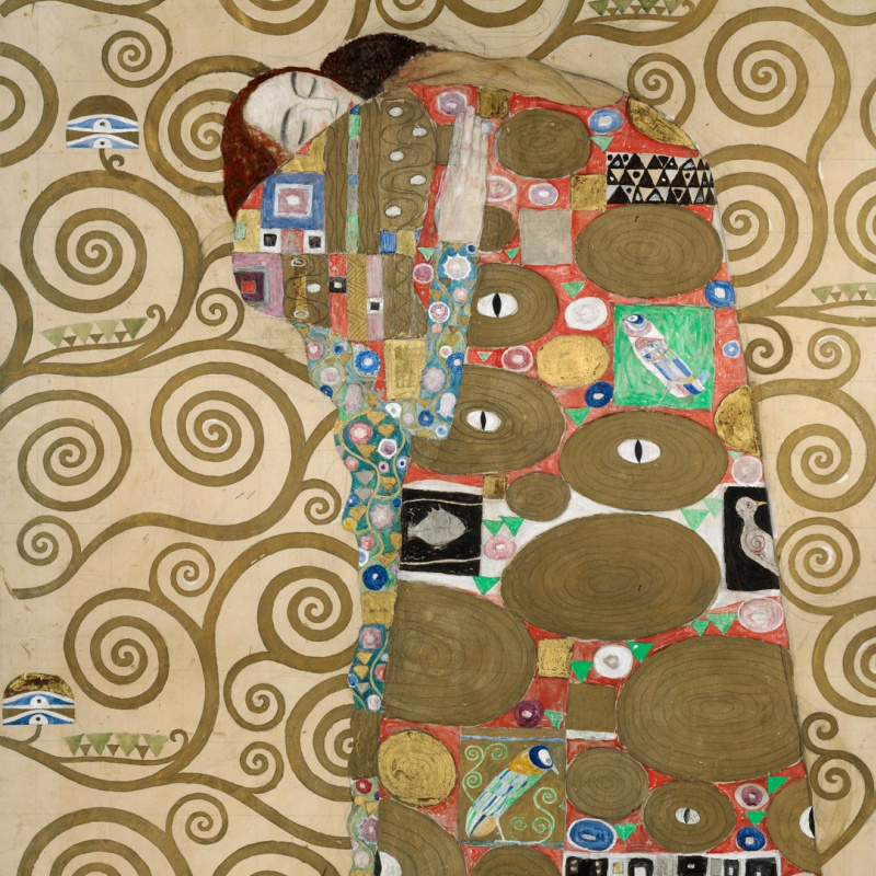 Gustav Klimt 、MARIE HENNEBERG STEHEND Portrait Marie Henneberg - Gustav Klimt as art print or hand