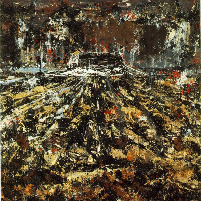 High Priestess / Mesopotamia, 1980, 780×370 cm by Anselm Kiefer
