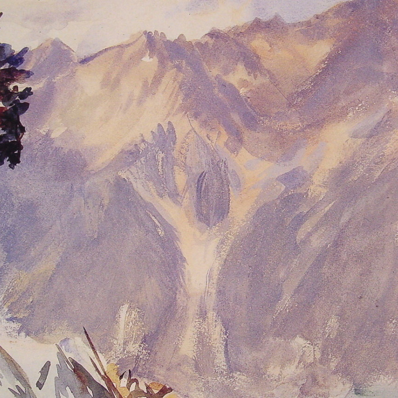 Villa Falconieri, Frascati, 1907, 50×34 cm by John Singer Sargent