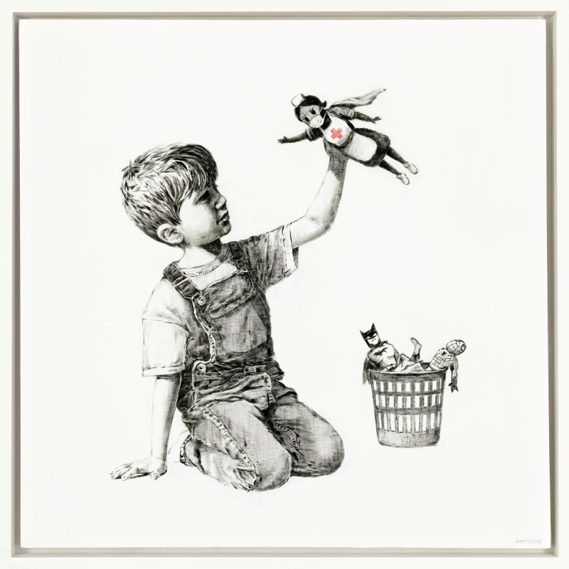 バンクシー Let Them Eat Crack エスタンプリトグラフ BANKSY LET THEM EAT CRACK GRAFFITI FANTASY GICLEE PRINT FINE