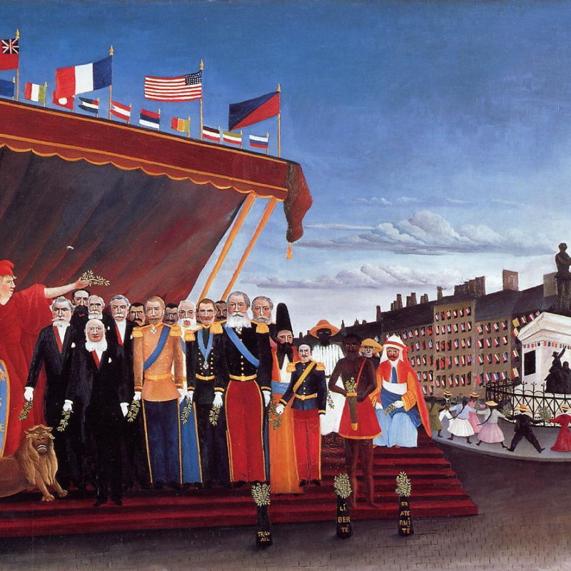 Buy digital version: Exotic landscape by Henri Rousseau