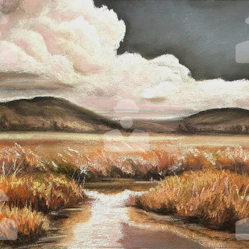 坦尼娅瓦西连科“紫藤”，油画，帆布。甘氨酸。布面油画。, 200