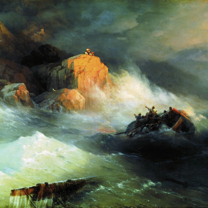 Buy a digital copy: Ivan Aivazovsky - Sunset, New York City | Arthive