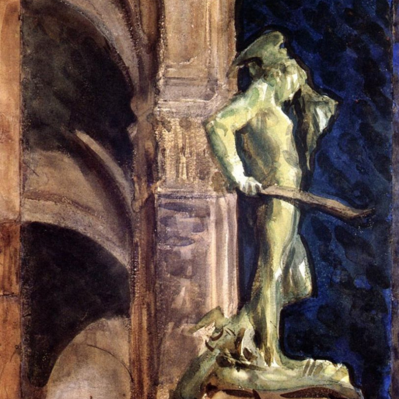 John Singer Sargent Villa Falconieri, Frascati, 1907, 50×34 cm