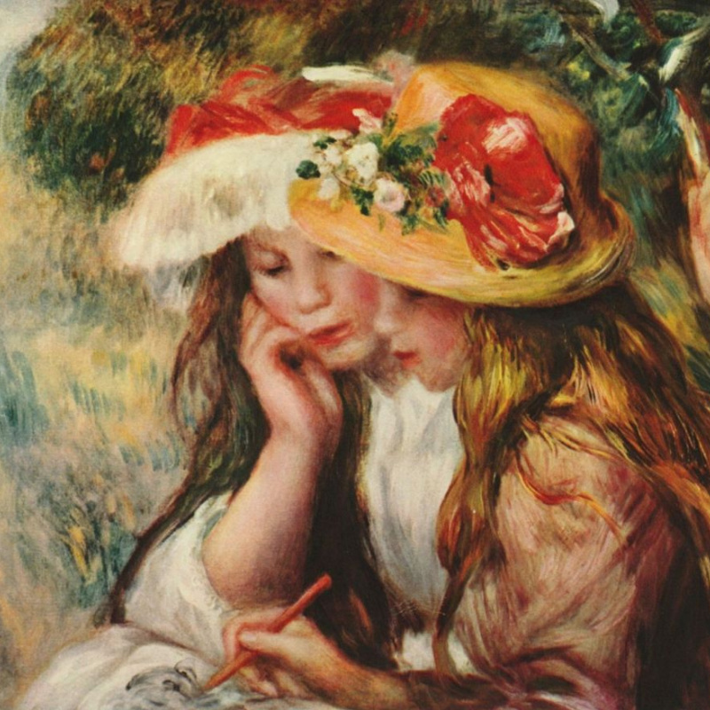 Buy digital version: Portrait of Jeanne Samary by Pierre-Auguste