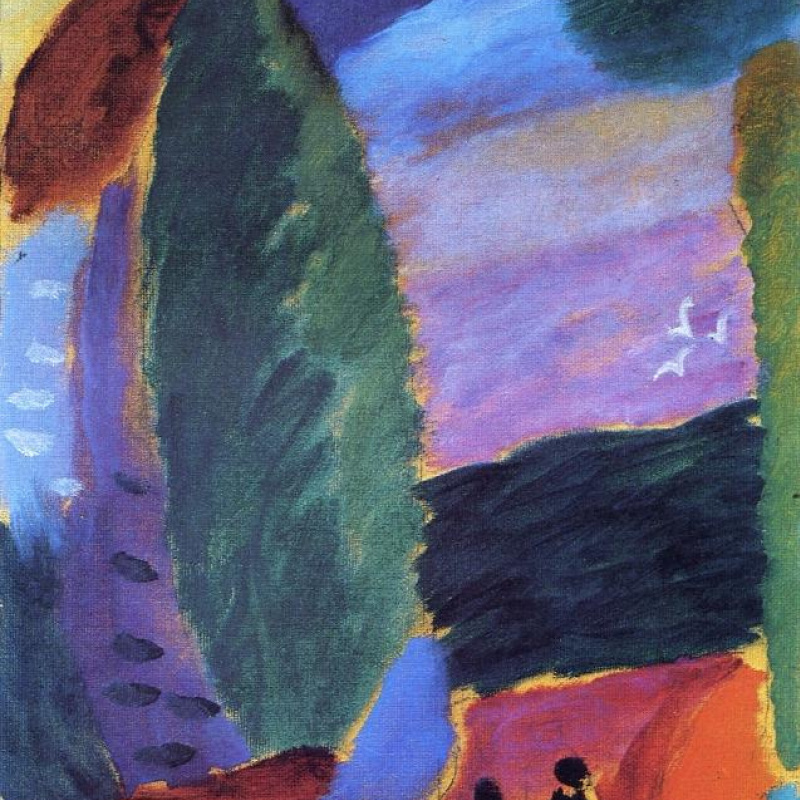 Alexej von Jawlensky 抽象的头, 1921, 17×21 厘米：作品描述| Arthive