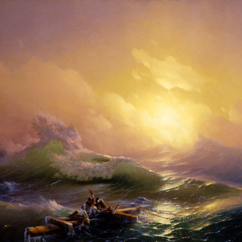 Walking on water, 1863, 47×58 cm by Ivan Aivazovsky: History