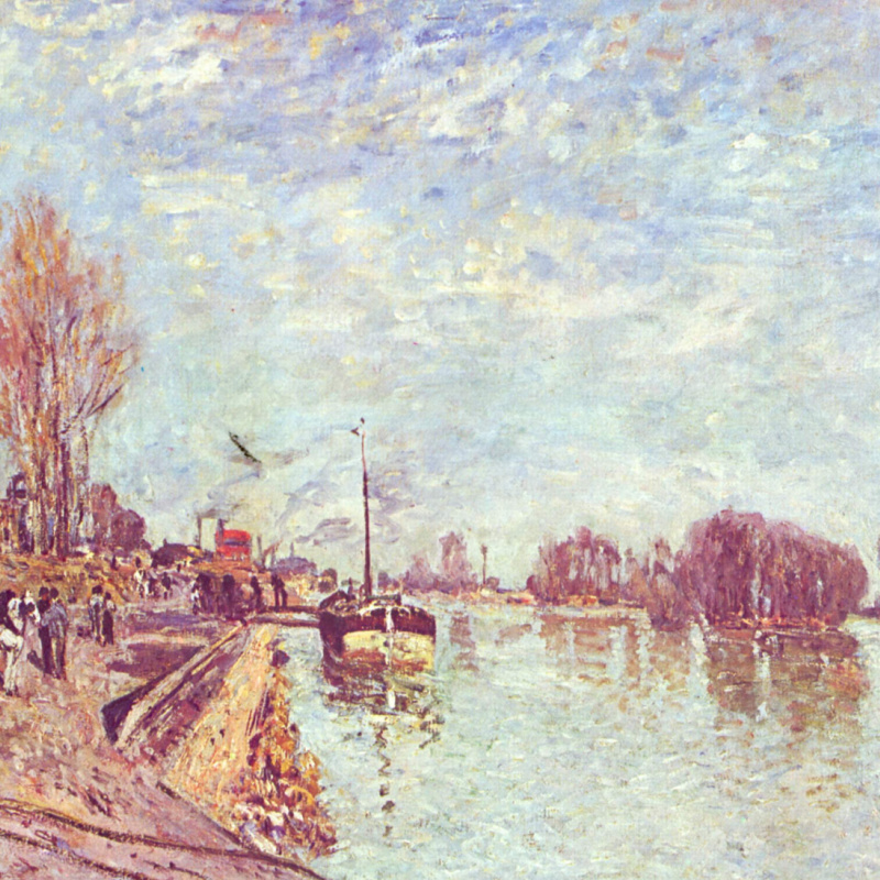 Alfred Sisley Allées de peupliers à Moret, 1888, 73×54 cm