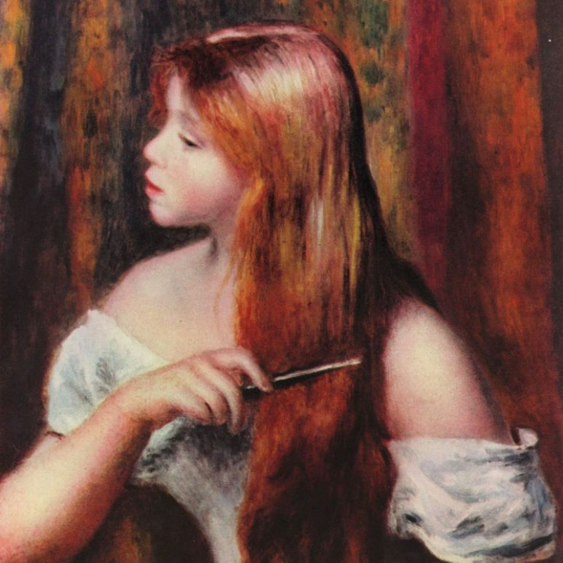 Buy digital version: Portrait of Jeanne Samary by Pierre-Auguste
