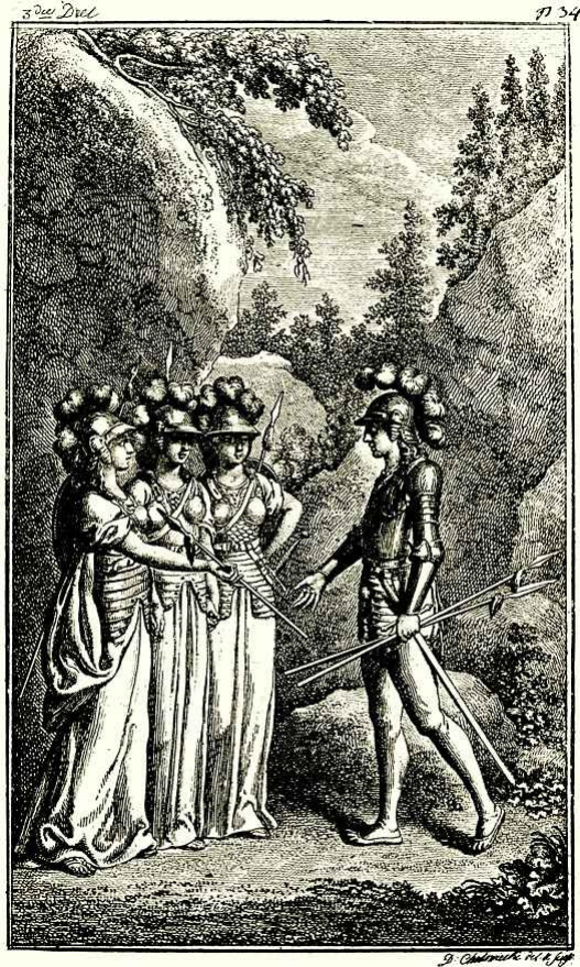 Daniel Nicholas Hodowiecki. Illustration to the tragedy I. Ewald, "the Death of Balder"
