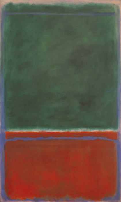 Rothko Mark. Green and maroon